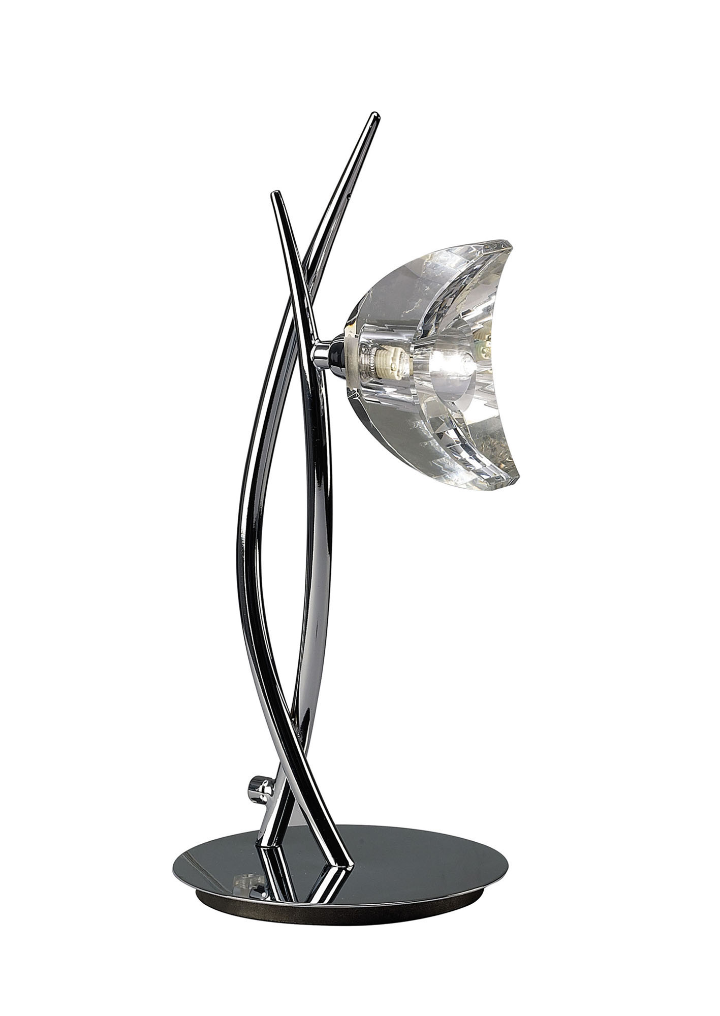 M1459  Eclipse Crystal 35cm 1 Light Table Lamp